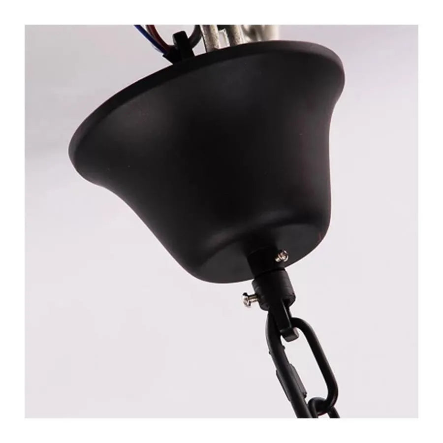 Lustre à cordes rustique 6x E27 corde suspendue circulaire