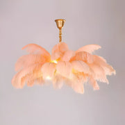 Lustre Thalios, Plumes LED 40W, Crème