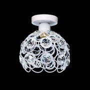 Lustre Vera, 1*E27, blanc, métal et cristal