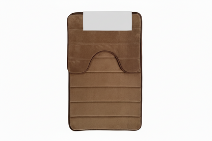 Lot de 3 tapis de bain, 50x40 cm, bleu, antidérapant