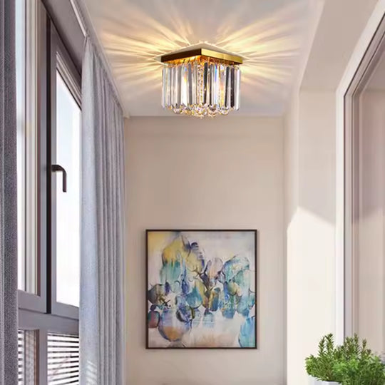 Lustre en cristal MARTINEZ Linear Luxe, diamètre 35 cm, 4x E14, candélabre moderne or brillant Titre par défaut Alessandro Design