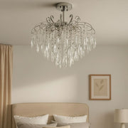 Lustre en cristal EDINBURGH Eleganza, 5xE27, diamètre 47cm, Chrome brillant