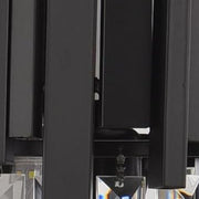 BLOIS Piccolo Lustre en cristal, 2xE14, Noir