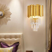 BLOIS Piccolo Lustre en cristal, 2xE14, Doré