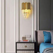 BLOIS Piccolo Lustre en cristal, 2xE14, Doré