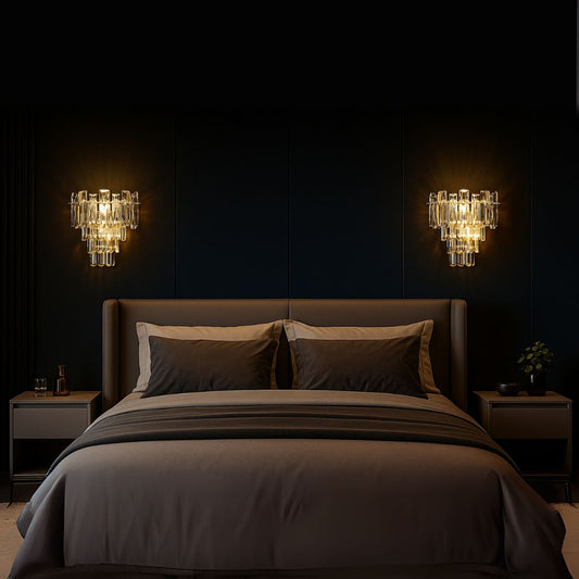 Applique en cristal BELMONTE, 3x E14, Transparent