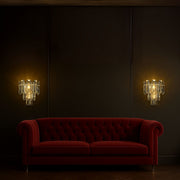 Applique en cristal BELMONTE, 3x E14, Transparent