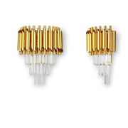 VERSAILLES Lustre Piccolo en Cristal, 2xE14, Doré