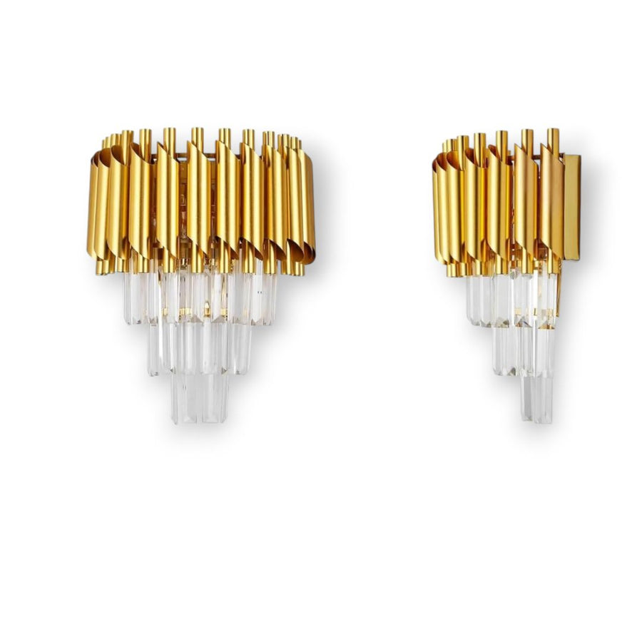 VERSAILLES Lustre Piccolo en Cristal, 2xE14, Doré