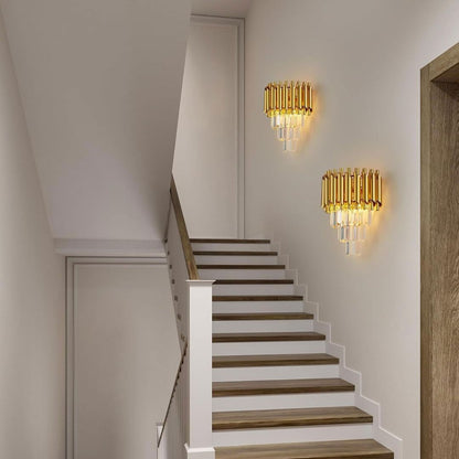 VERSAILLES Lustre Piccolo en Cristal, 2xE14, Doré