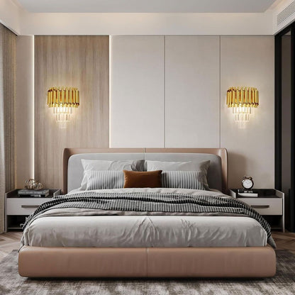 VERSAILLES Lustre Piccolo en Cristal, 2xE14, Doré