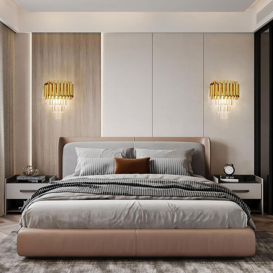 VERSAILLES Lustre Piccolo en Cristal, 2xE14, Doré