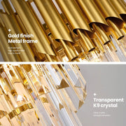 VERSAILLES Lustre Piccolo en Cristal, 2xE14, Doré