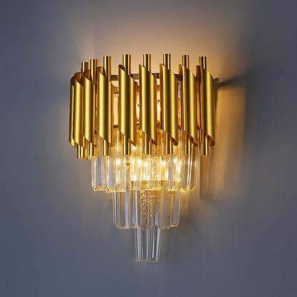 VERSAILLES Lustre Piccolo en Cristal, 2xE14, Doré