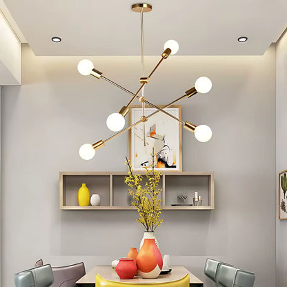 Lustre Dariya, 3 bras, 6x E27, métal, doré