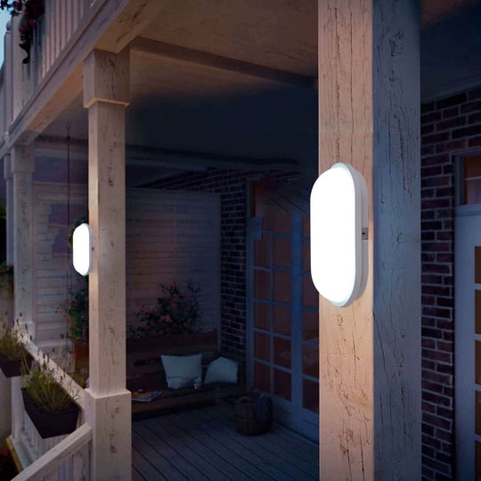 Applique murale d'extérieur LED, IP65, blanche, lumière chaude 3000K, appliques d'extérieur blanches Titre par défaut Alessandro Design