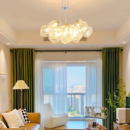 ECOLUCE MODERN Lustre, Globe, 13xE27, Hauteur Ajustable, Chrome