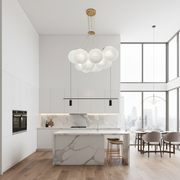 Lustra MODERNA LOFT Bagliore, Glob, 9xE27, Inaltime Reglabila, Auriu Lustre Moderne Default Title Alessandro Design