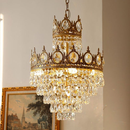 Lustre en cristal REGALITE Petito, 8XE14, diamètre 45 cm, or brillant, lustres en cristal à hauteur réglable Titre par défaut Alessandro Design