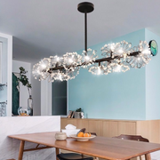 PETERHOF Regalis Lustre en cristal 15x G4, Longueur 120 cm, Noir