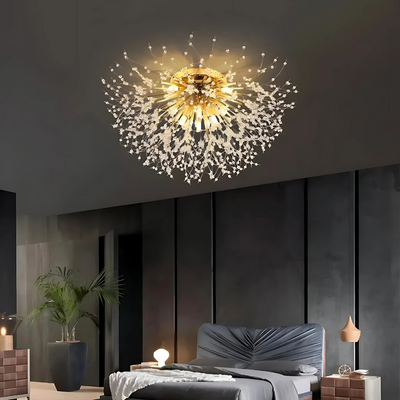 Lustre en cristal RONDO Vivace, 8x G9, diamètre 60cm, or brillant