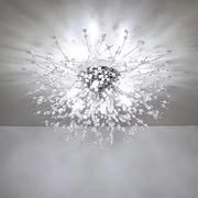 Lustre en cristal RONDO Vivace, 8x G9, diamètre 60cm, argent brillant