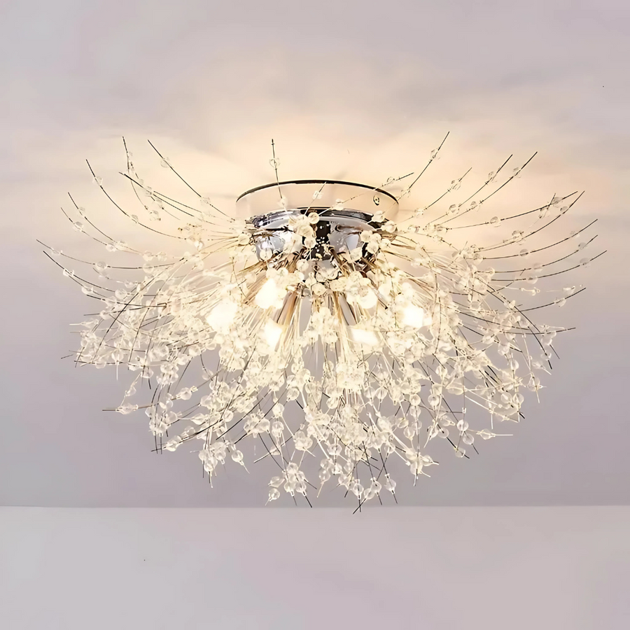 Lustre en cristal RONDO Vivace, 8x G9, diamètre 60cm, argent brillant
