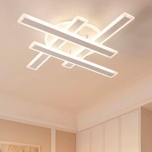 Lustre LED avec télécommande SHAWN 79W, Linéaire, Lumière Froide/Chaude/Neutre, Dimmable, Blanc