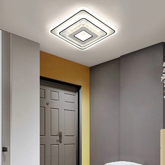 Lustre LED en cristal ARABELA 40W, Lumière Froide/Chaude/Neutre, Blanc