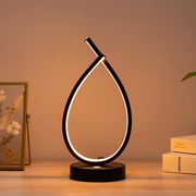 Veioza LED Genesis, 10 W, lumière froide/chaude/neutre, métal et acrylique, noir