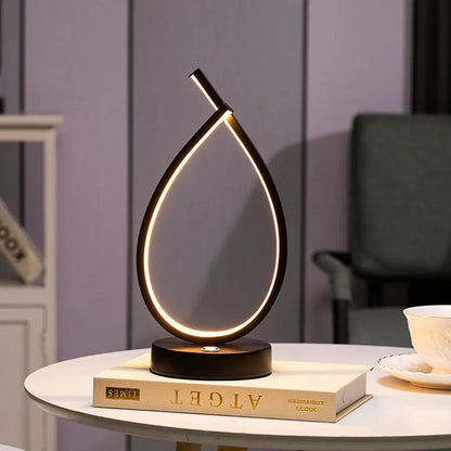 Veioza LED Genesis, 10 W, lumière froide/chaude/neutre, métal et acrylique, noir