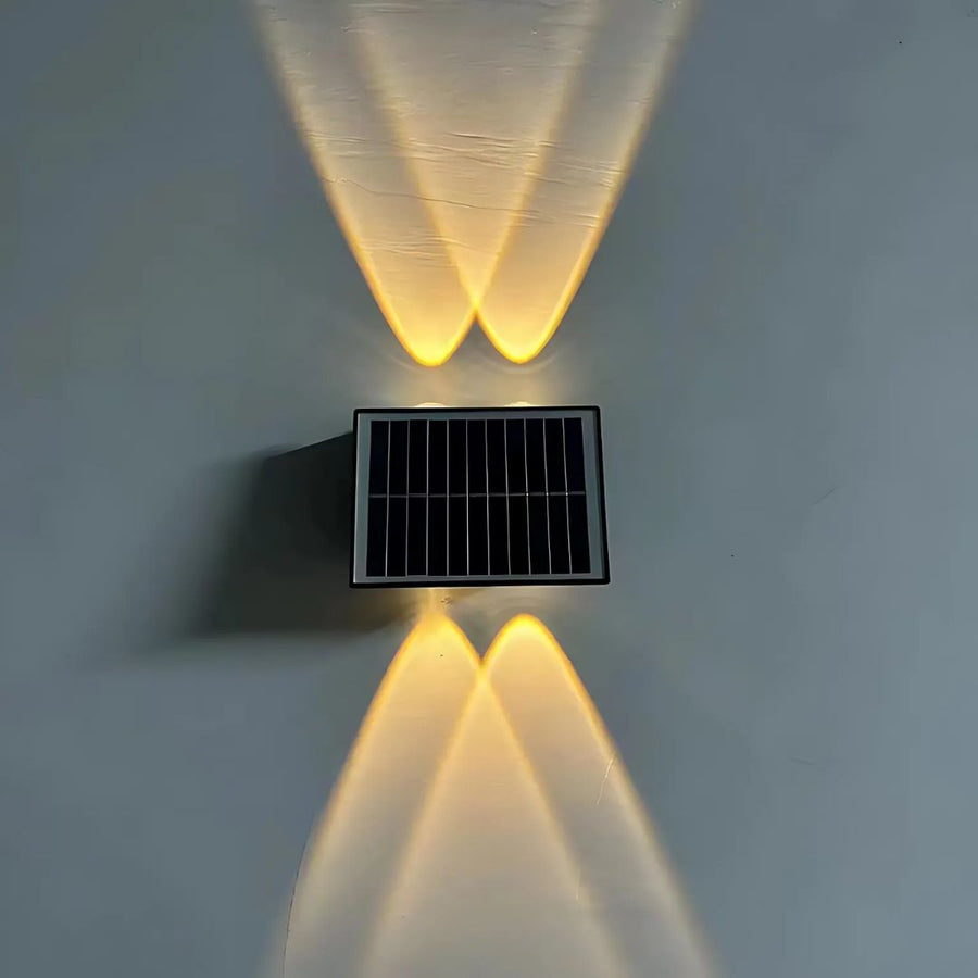 Applique d'extérieur LED Solaris, 4 sources lumineuses, Lumière chaude, Noir