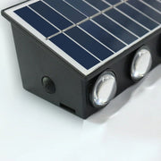 Applique d'extérieur LED Solaris, 6 sources lumineuses, lumière chaude, noir