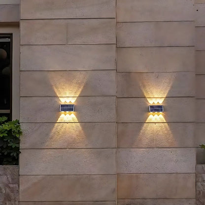 Applique d'extérieur LED Solaris, 6 sources lumineuses, lumière chaude, noir