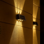 Applique d'extérieur LED Solaris, 6 sources lumineuses, lumière chaude, noir