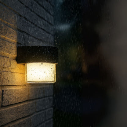 Applique murale d'extérieur LED MIRA, 1 source de lumière, lumière chaude, noir