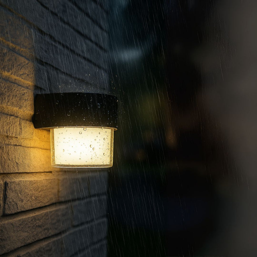 Applique murale d'extérieur LED MIRA, 1 source de lumière, lumière chaude, noir