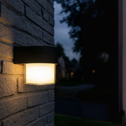 Applique murale d'extérieur LED MIRA, 1 source de lumière, lumière chaude, noir