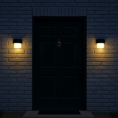 Applique murale d'extérieur LED MIRA, 1 source de lumière, lumière chaude, noir