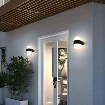Applique d'extérieur LED MIRA, 2 sources lumineuses, Lumière chaude, Noir