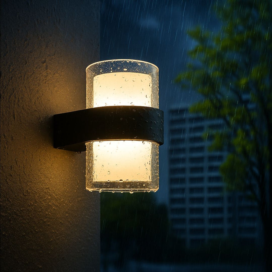 Applique d'extérieur LED MIRA, 2 sources lumineuses, Lumière chaude, Noir