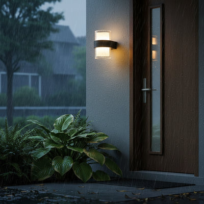 Applique d'extérieur LED MIRA, 2 sources lumineuses, Lumière chaude, Noir