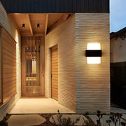 AMIRA Applique d'extérieur LED, 2 sources lumineuses, lumière chaude, noir