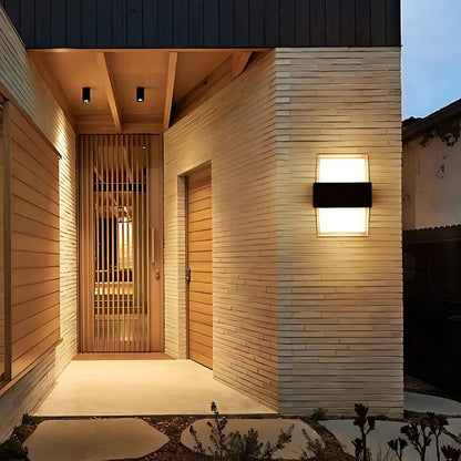 AMIRA Applique d'extérieur LED, 2 sources lumineuses, lumière chaude, noir