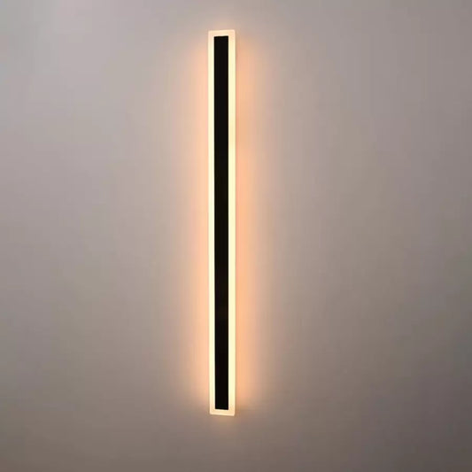 Applique murale d'extérieur LED Mack, Longueur 120 cm, 16 W, IP65, Métal, Linéaire, Noir