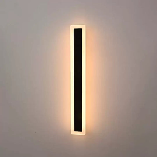Applique murale d'extérieur LED Mack, longueur 60 cm, 8 W, IP65, métal, linéaire, noire Appliques d'extérieur Default Title Alessandro Design