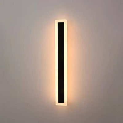 Applique murale d'extérieur LED Mack, Longueur 60 cm, 8 W, IP65, Métal, Linéaire, Noir