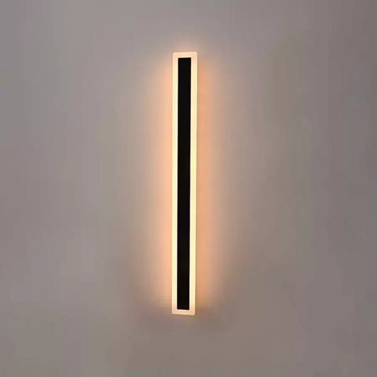 Applique murale d'extérieur LED Mack, Longueur 90 cm, 10 W, IP65, Métal, Linéaire, Noir