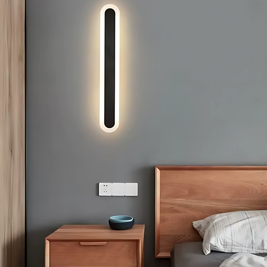 Applique murale d'extérieur LED SUHA, longueur 30 cm, 4 W, IP65, métal, linéaire, noire Appliques d'extérieur Default Title Alessandro Design