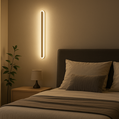 Applique murale d'extérieur LED SUHA, Longueur 50cm, 6W, IP65, Métal, Linéaire, Blanc